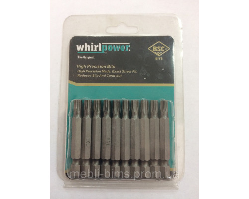 Бита WHIRLPOWER  T30-50 (10 штук)