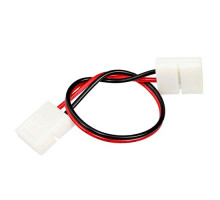 Коннектор для светодиодных лент OEM SC-07-SWS-10-2 10mm 2joints wire (провод- 2 зажима)