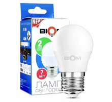 Светодиодная лампа Biom BT-564 G45 7W E27 4500К матовая