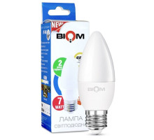 Светодиодная лампа Biom BT-568 C37 7W E27 4500К матовая