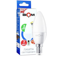 Светодиодная лампа Biom BT-569 C37 7W E14 3000К матовая