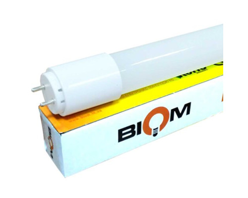 Светодиодная лампа Biom T8-GL-600-9W CW 6200К G13 стекло матовое
