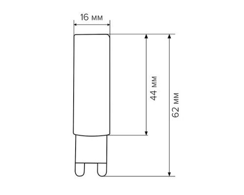 Светодиодная лампа Biom G9 7 W 2835 3000K AC220