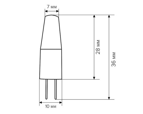 Свiтлодiодна лампа Biom G4 3.5W 1507 3000K AC220