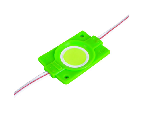 Светодиодный модуль BRT COB 2.4W круглый GREEN, 12В, IP65 зеленый