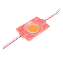 Світлодіодний модуль BRT COB 2.4W круглий PINK, 12В, IP65 рожевий