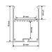 Профиль алюминиевый BIOM LSB-50B 50*70мм черный