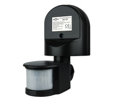 Інфрачервоний датчик руху BIOM IRM-02B max 1200Вт 180°, настінний, чорний