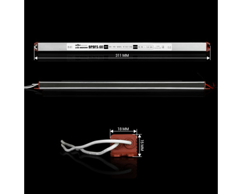 Блок питания BIOM Professional DC24 60W BPBFS-60-24 2.5А stick герметичный