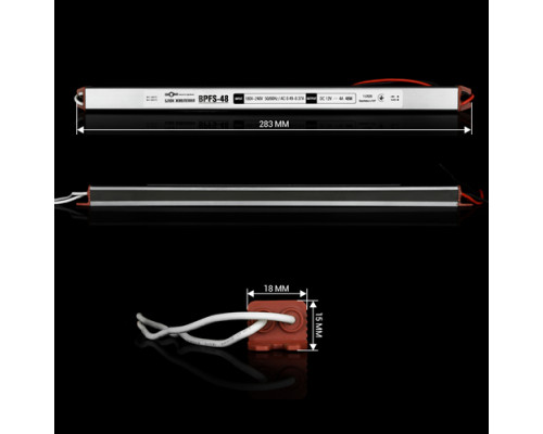 Блок питания BIOM Professional DC12 48W BPFS-48-12 4А stick герметичный