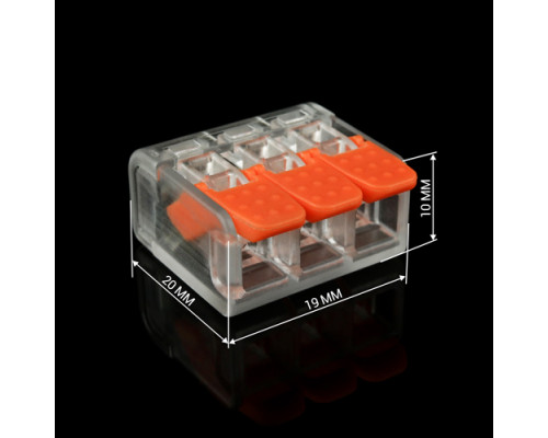 Клемма быстрого монтажа WT-463 3 входа 32А 400В 0.14-4mm2