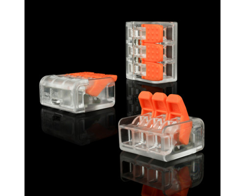 Клемма быстрого монтажа WT-463 3 входа 32А 400В 0.14-4mm2