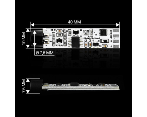 Оптический датчик DP-06-IR-10A-S IR ON OFF торцевой 10А DC12V
