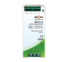 Блок питания Biom Professional DC12 75W BPD-75-12 6,5A под DIN-рейку