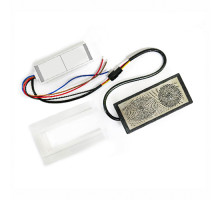 Сенсорний вимикач для зеркал LB-05-ВТ,ДИНАМИК, 2 клавиши, 1*65W, bluetooth, dimmer, DC12-24V