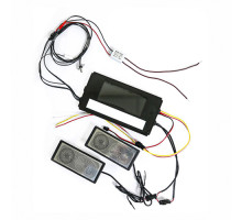 Сенсорний вимикач для дзеркал ZX-01, 6 кл., 1*65W,1*Defogger, dim,FM, BT, DC12-24V/РЕЛЕ 220V /2 дина