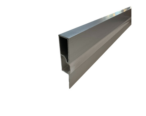 Профиль алюминиевый BIOM PLP-601 60х10 плинтус анодированный, м