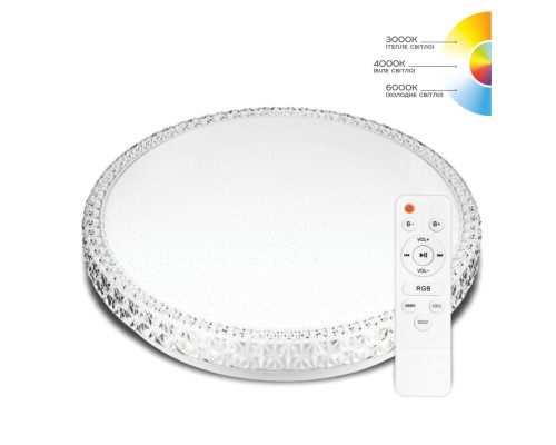 Светильник светодиодный Biom SMART SML-R45-70-RGB 3000-6000K 70Вт с д/у