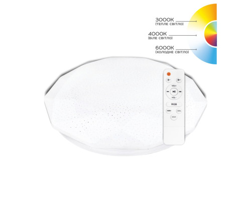 Светильник светодиодный Biom SMART SML-R44-70-RGB 3000-6000K 70Вт с д/у