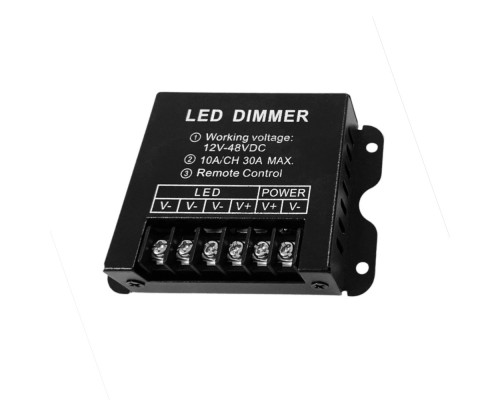 Диммер OEM D-30A-RF23-B DC12-48V (10А 3 канала) черный