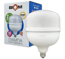 Светодиодная лампа BIOM HP-2-80-6 T160 80W E27 6500К