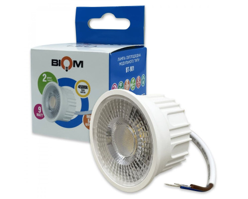 Свiтлодiодна лампа Biom BT-901 MR16 9W модуль 4500К лінза 60