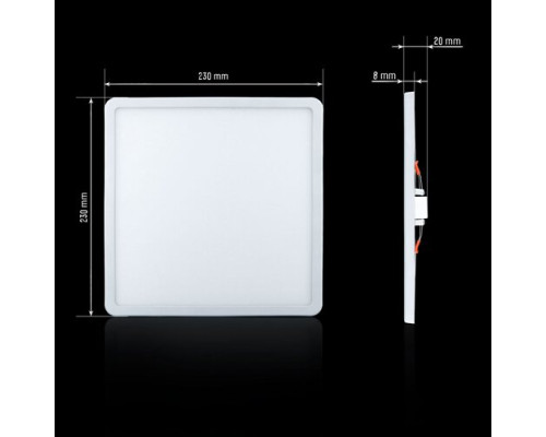 Светильник светодиодный Biom СL-S24W-5/2 NEW 24Вт квадратный 5000К