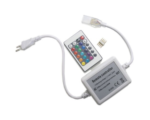 Контроллер RGB 220В OEM 600W-IR-24 кнопки