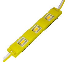 Світлодіодний модуль BRT M2 5630-3 led Y 1,5W, 12В, IP65 жовтий закртитий з лінзою