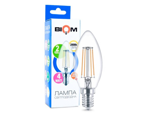 Свiтлодiодна лампа Biom FL-305 C37 4W E14 2800K