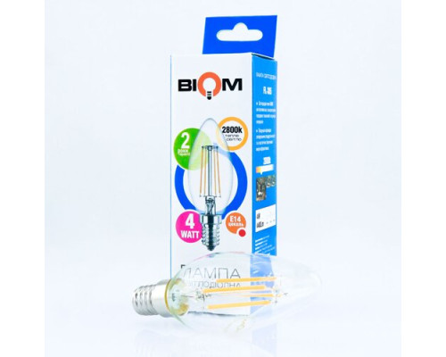 Свiтлодiодна лампа Biom FL-305 C37 4W E14 2800K