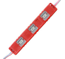 Світлодіодний модуль BRT M2 5630-3 led R 1,2W, 12В, IP65 червоний закритий з лінзою