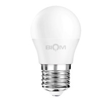 Светодиодная лампа Biom BT-584 G45 9W E27 4500К матовая