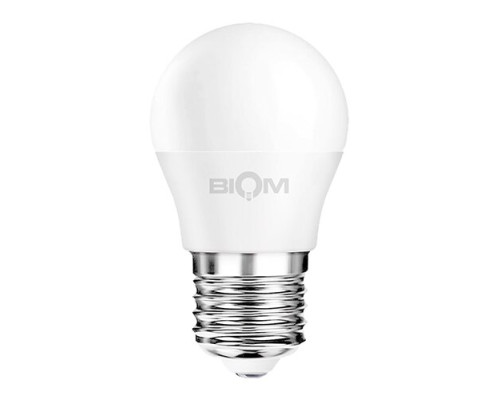 Светодиодная лампа Biom BT-584 G45 9W E27 4500К матовая
