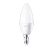 Светодиодная лампа Biom BT-589 C37 9W E14 4500К матовая