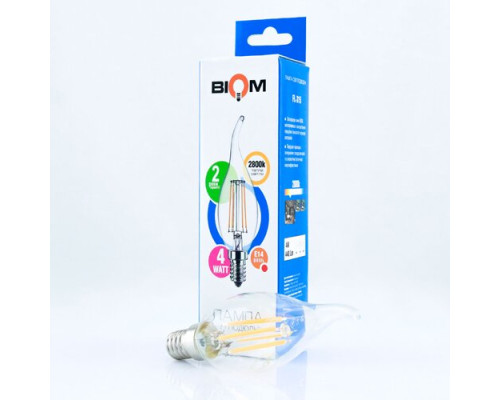 Світлодіодна лампа Biom FL-315 C35 LT 4W E14 2800K