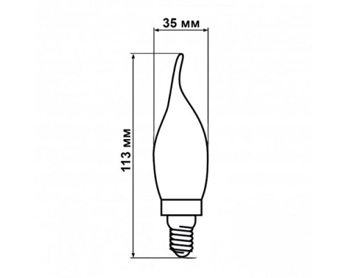 Світлодіодна лампа Biom FL-315 C35 LT 4W E14 2800K