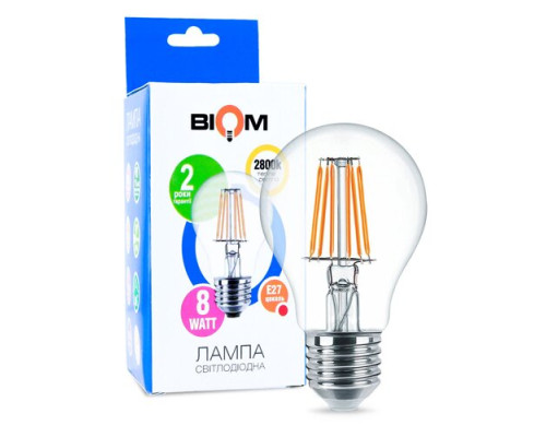 Свiтлодiодна лампа Biom FL-311 A60 8W E27 2800K