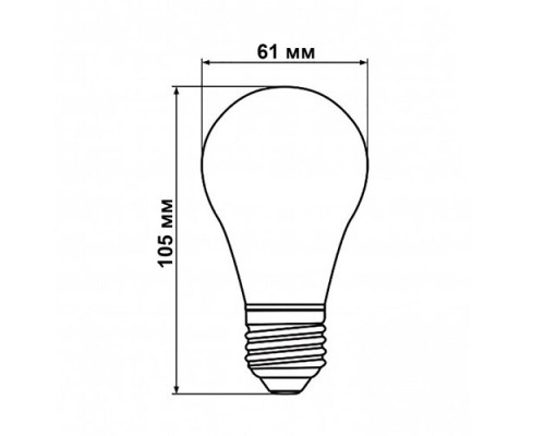 Свiтлодiодна лампа Biom FL-311 A60 8W E27 2800K