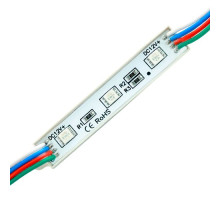 Світлодіодний модуль BRT 5050-3 led W 0.72W RGB, 12В, IP65 silicone