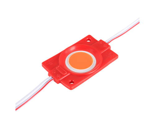 Светодиодный модуль BRT COB 2.4W круглый RED, 12В, IP65 красный