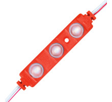 Світлодіодний модуль BRT XG191 5630-3 led W 1,5W RED, 12В, IP65 червоний з лінзою напівсфера