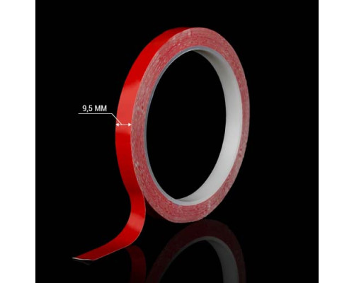 Скотч AT-2s-200-95-10-RED (9,5мм х 10м) тканевая основа, красный