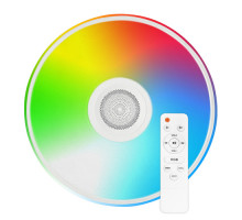 Світильник світлодіодний Biom SMART SML-R28-80-M-FRGB 3000-6000K+ FULL RGB 80Вт с д/к муз. BT APP