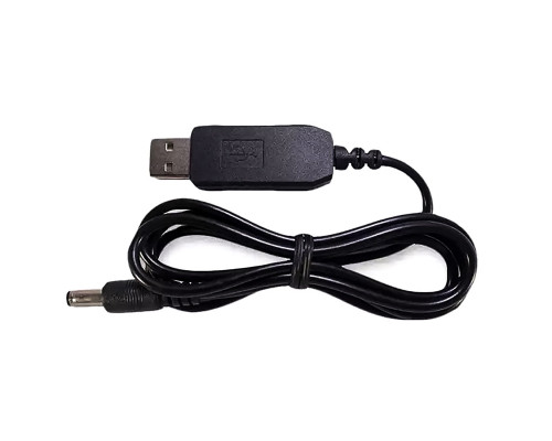 Кабель питания с преобразователем DC5-DC12V USB-5.5 1А 90см
