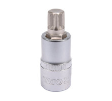 Головка торцева YATO квадрат 1/2 SPLINE M12, L= 55 мм (YT-04344)