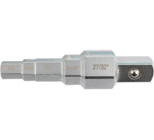 Ключ ступеневий YATO : квадрат 1/2для головок 3/8, 29/68″, 1/2″, 21/32″, 27/32″ (YT-03316)