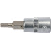 Головка торцевая YATO квадрат 1/4″. HEX M3, L= 37 мм (YT-04370)