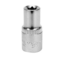 Головка торцева YATO : TORX E7, квадрат 1/4″, L= 25 мм. CrV (YT-05214)
