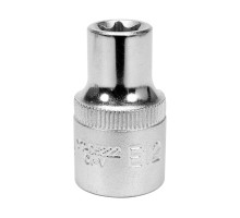 Головка торцева YATO : TORX E12, квадрат 1/2″, L= 38 мм. CrV (YT-05222)
